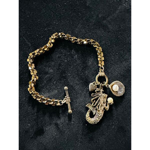 Women's Sweet Romance Bronze Mermaid Charm Bracelet